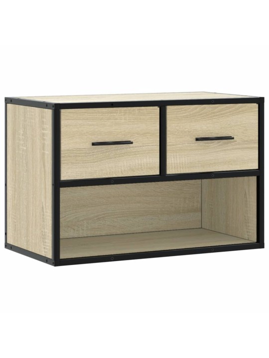 TV skříňka dub sonoma 60 x 31 x 39,5 cm kompozitní dřevo a kov