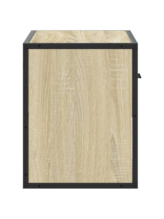 TV skříňka dub sonoma 60 x 31 x 39,5 cm kompozitní dřevo a kov