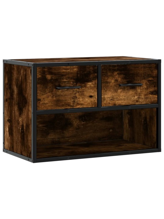 TV skříňka kouřový dub 60 x 31 x 39,5 cm dřevo a kov