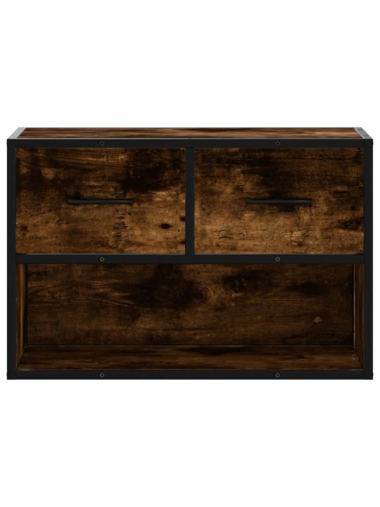 TV skříňka kouřový dub 60 x 31 x 39,5 cm dřevo a kov
