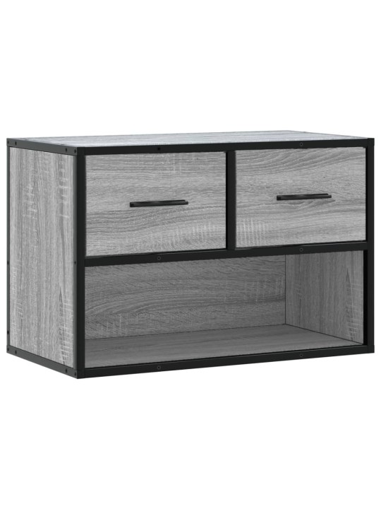 TV skříňka šedá sonoma 60 x 31 x 39,5 cm kompozitní dřevo a kov