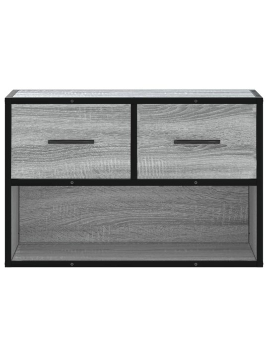 TV skříňka šedá sonoma 60 x 31 x 39,5 cm kompozitní dřevo a kov