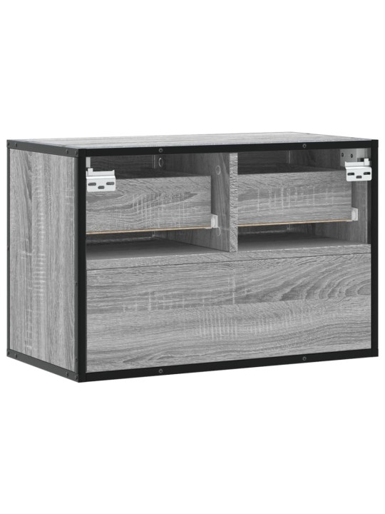 TV skříňka šedá sonoma 60 x 31 x 39,5 cm kompozitní dřevo a kov