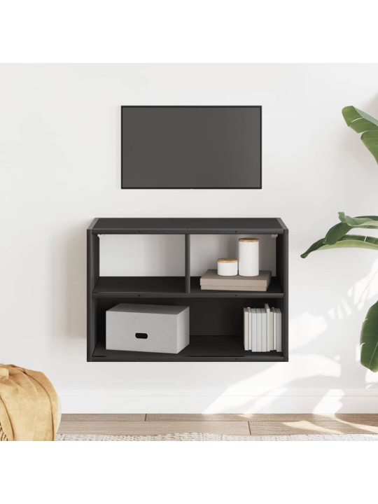 Tv skříňka černá 60 x 31 x 39,5 cm kompozitní dřevo a kov