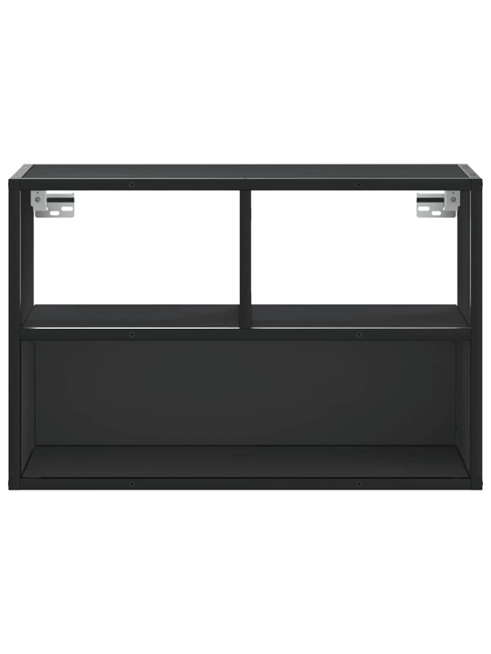 Tv skříňka černá 60 x 31 x 39,5 cm kompozitní dřevo a kov