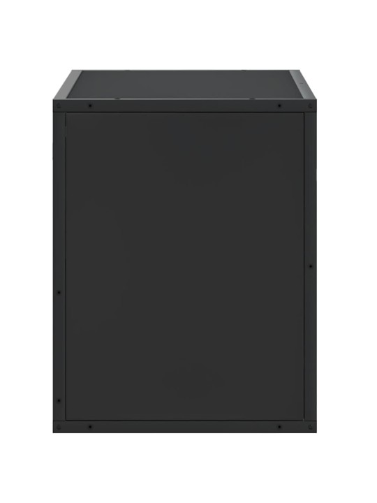 Tv skříňka černá 60 x 31 x 39,5 cm kompozitní dřevo a kov