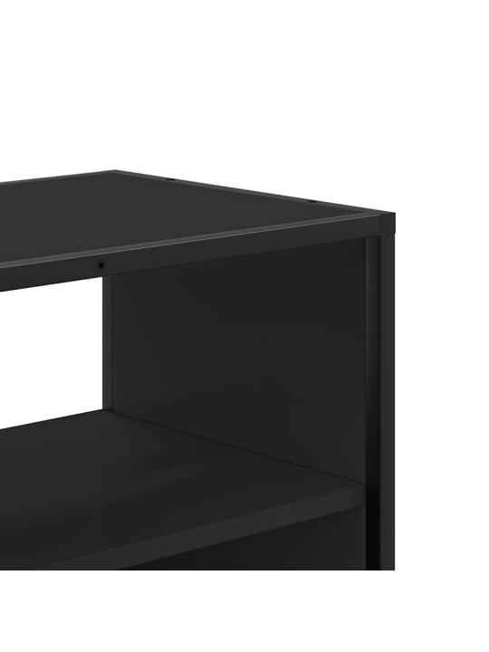 Tv skříňka černá 60 x 31 x 39,5 cm kompozitní dřevo a kov