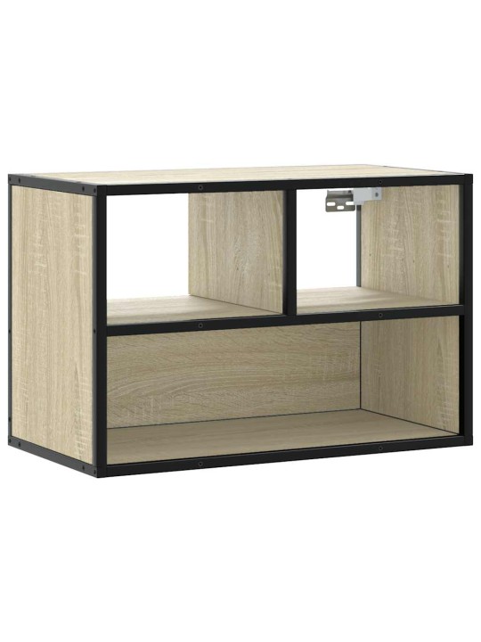 Tv skříňka dub sonoma 60 x 31 x 39,5 cm kompozitní dřevo a kov