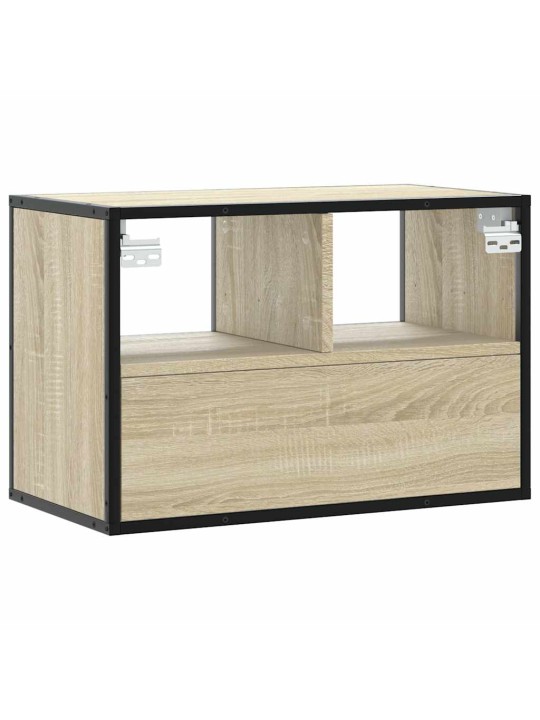 Tv skříňka dub sonoma 60 x 31 x 39,5 cm kompozitní dřevo a kov