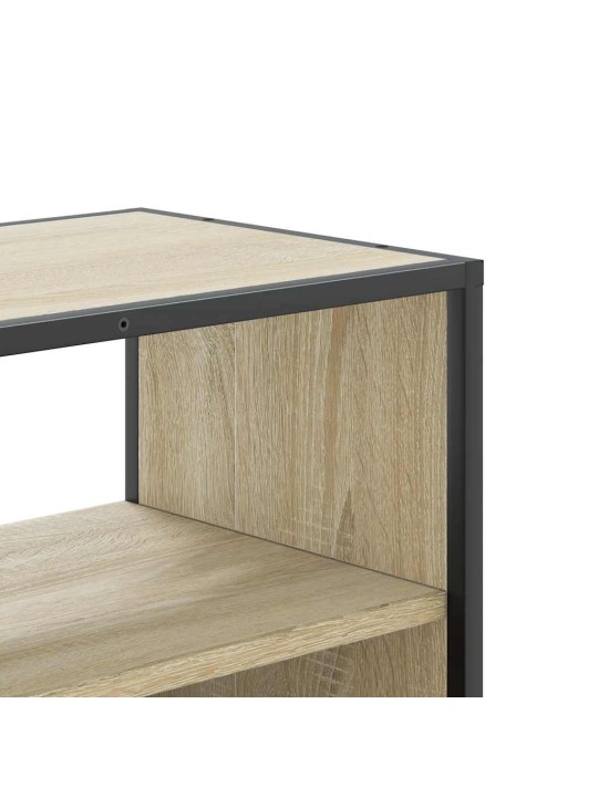 Tv skříňka dub sonoma 60 x 31 x 39,5 cm kompozitní dřevo a kov