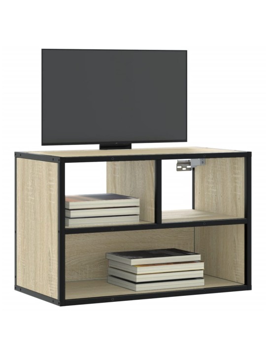 Tv skříňka dub sonoma 60 x 31 x 39,5 cm kompozitní dřevo a kov