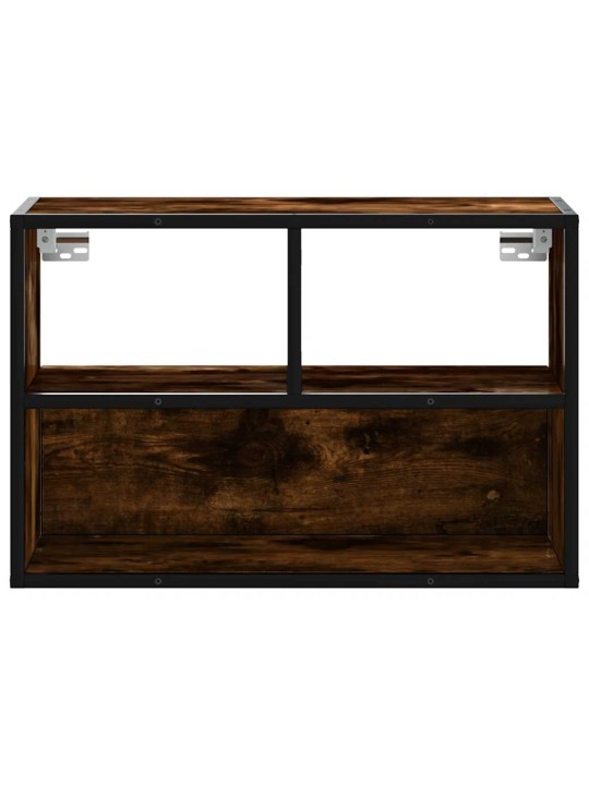 Tv skříňka kouřový dub 60 x 31 x 39,5 cm kompozitní dřevo a kov