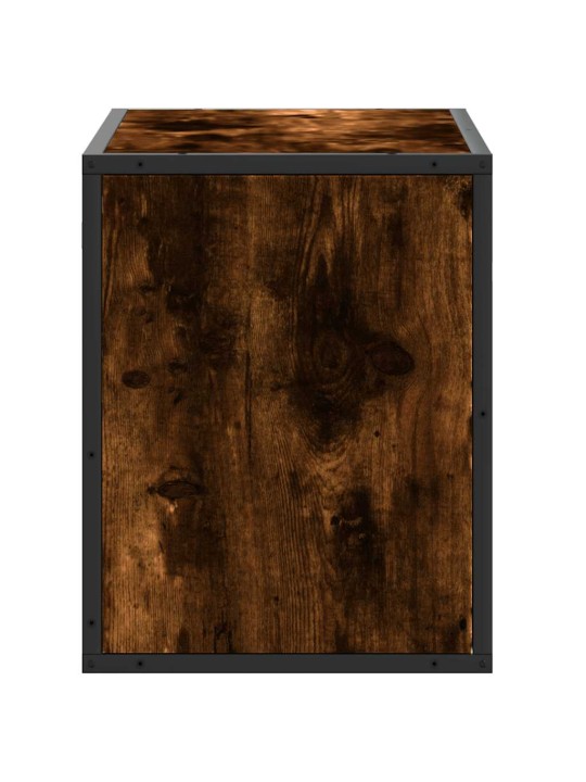 Tv skříňka kouřový dub 60 x 31 x 39,5 cm kompozitní dřevo a kov