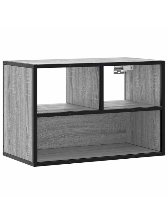 Tv skříňka šedá sonoma 60 x 31 x 39,5 cm kompozitní dřevo a kov