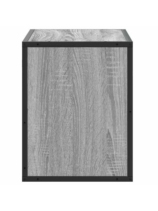Tv skříňka šedá sonoma 60 x 31 x 39,5 cm kompozitní dřevo a kov