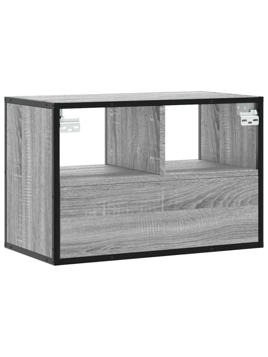 Tv skříňka šedá sonoma 60 x 31 x 39,5 cm kompozitní dřevo a kov