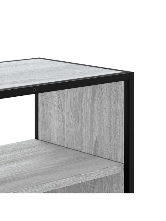Tv skříňka šedá sonoma 60 x 31 x 39,5 cm kompozitní dřevo a kov