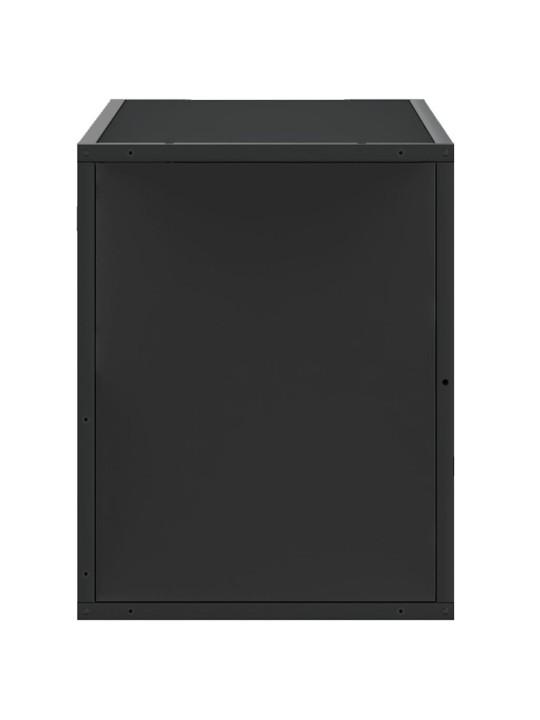 TV skříňka černá 80 x 31 x 39,5 cm kompozitní dřevo a kov