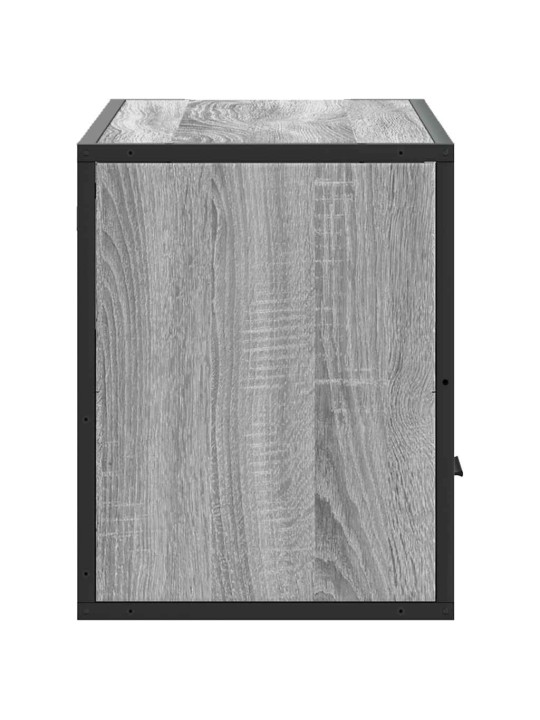 TV skříňka šedá sonoma 80 x 31 x 39,5 cm kompozitní dřevo a kov