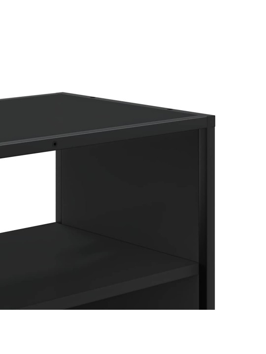 Tv skříňka černá 80 x 31 x 39,5 cm kompozitní dřevo a kov