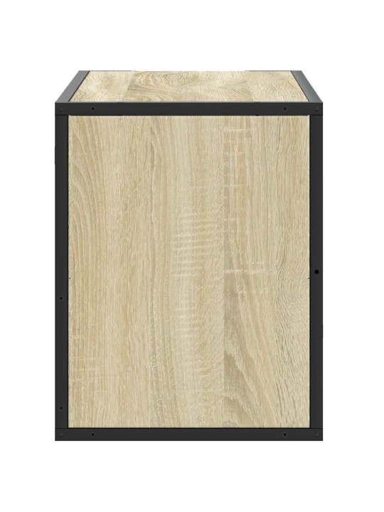 Tv skříňka dub sonoma 80 x 31 x 39,5 cm kompozitní dřevo a kov