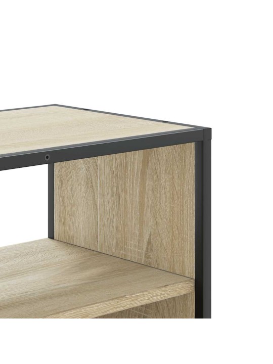 Tv skříňka dub sonoma 80 x 31 x 39,5 cm kompozitní dřevo a kov