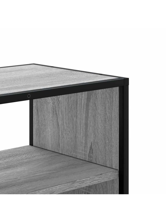 Tv skříňka šedá sonoma 80 x 31 x 39,5 cm kompozitní dřevo a kov