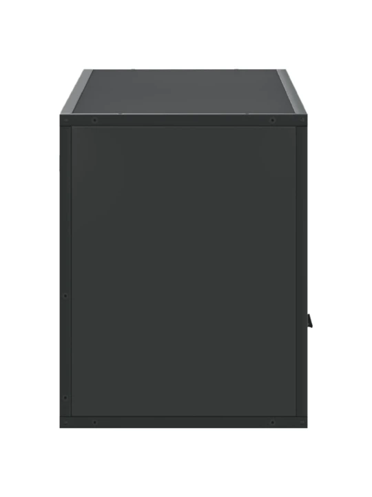 TV skříňka černá 100 x 31 x 39,5 cm kompozitní dřevo a kov