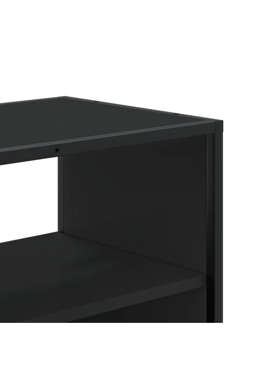 TV skříňka černá 100 x 31 x 39,5 cm kompozitní dřevo a kov