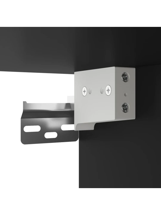 TV skříňka černá 100 x 31 x 39,5 cm kompozitní dřevo a kov