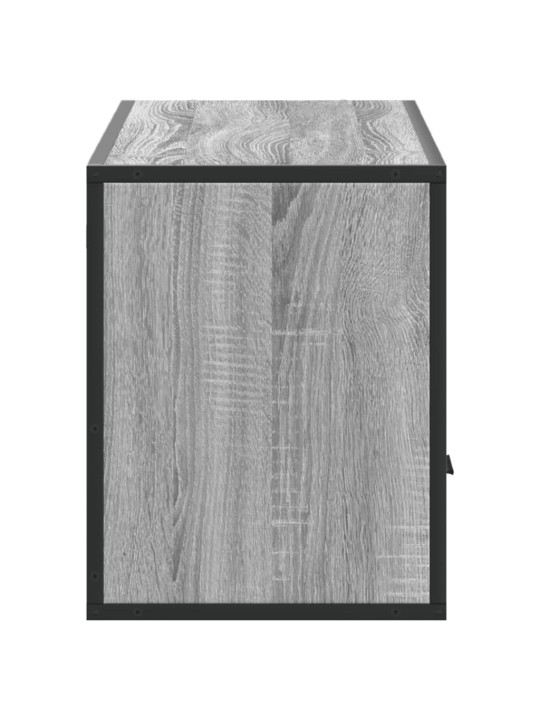 TV skříňka šedá sonoma 100x31x39,5 cm kompozitní dřevo a kov