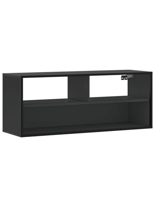 TV skříňka černá 100 x 31 x 39,5 cm kompozitní dřevo a kov