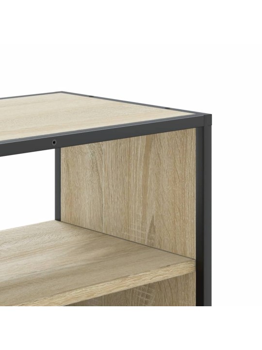 TV skříňka dub sonoma 100 x 31 x 39,5 cm kompozitní dřevo a kov