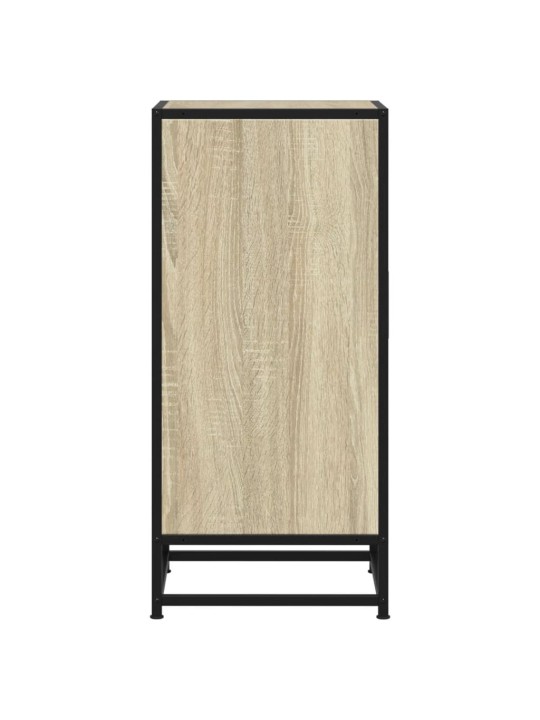 Příborník dub sonoma 35,5 x 35 x 76 cm kompozitní dřevo a kov