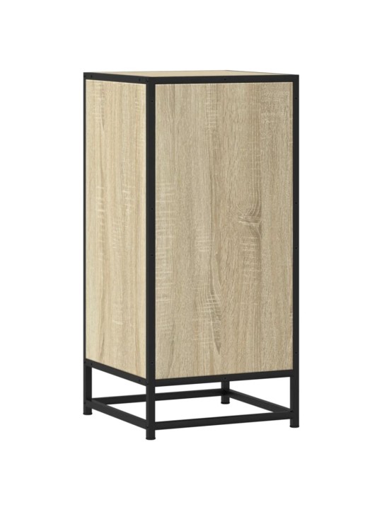 Příborník dub sonoma 35,5 x 35 x 76 cm kompozitní dřevo a kov