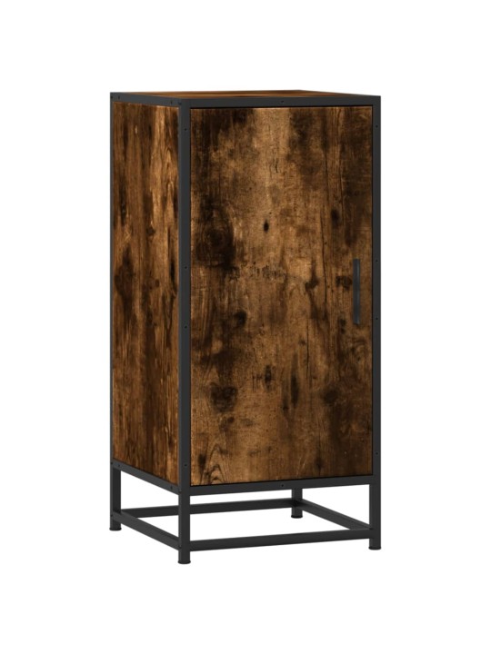 Příborník kouřový dub 35,5 x 35 x 76 cm kompozitní dřevo a kov