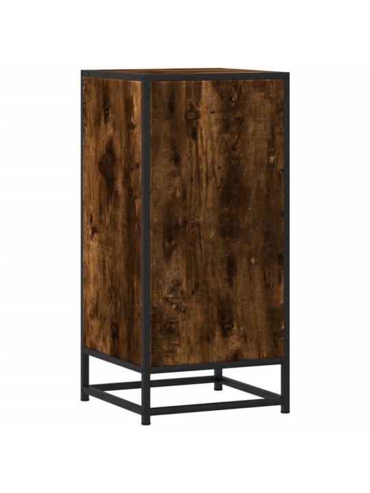 Příborník kouřový dub 35,5 x 35 x 76 cm kompozitní dřevo a kov