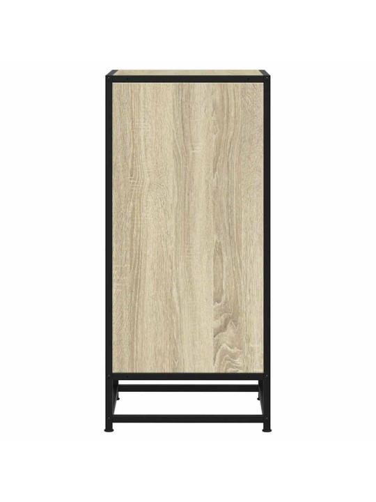 Příborník dub sonoma 35,5 x 35 x 76 cm kompozitní dřevo a kov