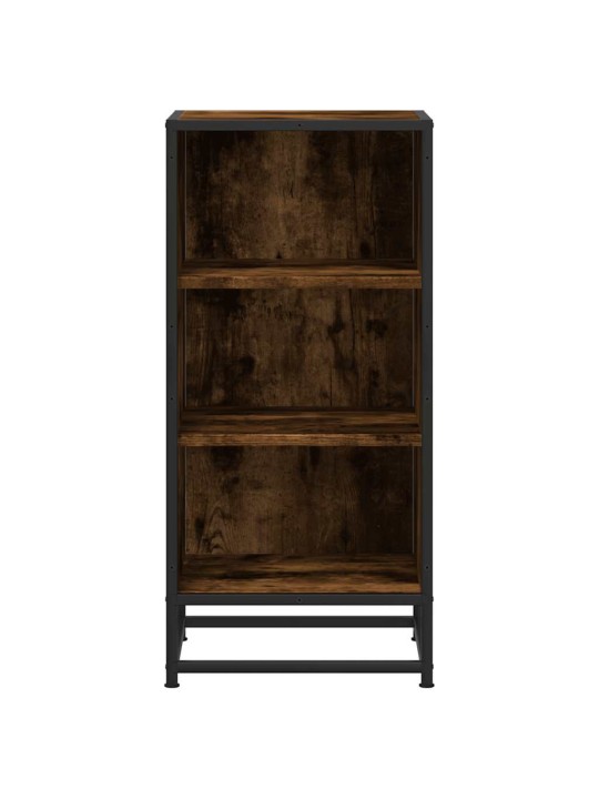 Příborník kouřový dub 35,5 x 35 x 76 cm kompozitní dřevo a kov