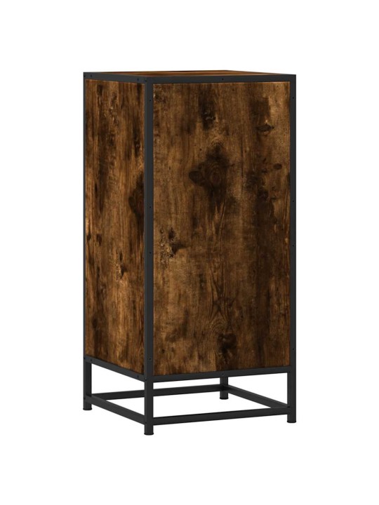 Příborník kouřový dub 35,5 x 35 x 76 cm kompozitní dřevo a kov
