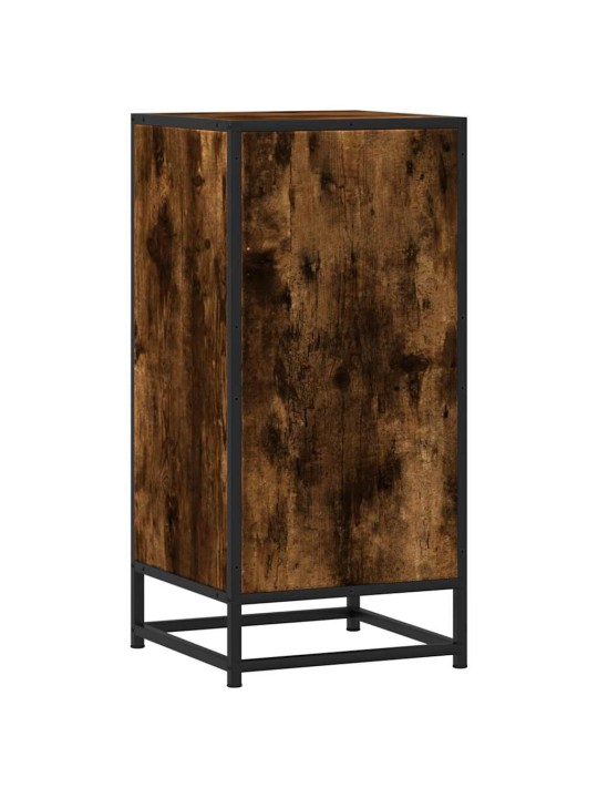 Příborník kouřový dub 35,5 x 35 x 76 cm kompozitní dřevo a kov