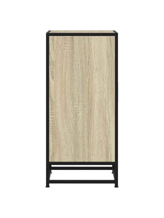 Příborník dub sonoma 35,5 x 35 x 76 cm kompozitní dřevo a kov