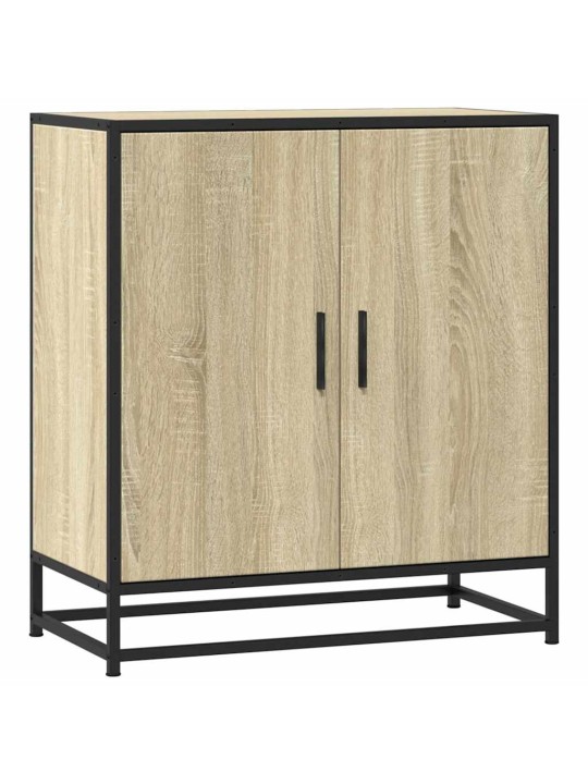 Příborník dub sonoma 68 x 35 x 76 cm kompozitní dřevo a kov