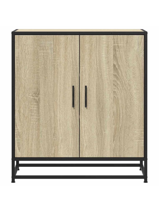 Příborník dub sonoma 68 x 35 x 76 cm kompozitní dřevo a kov