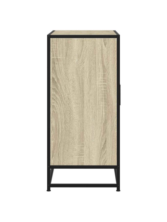 Příborník dub sonoma 68 x 35 x 76 cm kompozitní dřevo a kov