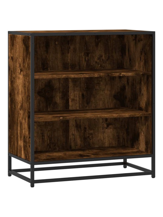 Příborník kouřový dub 68 x 35 x 76 cm kompozitní dřevo a kov