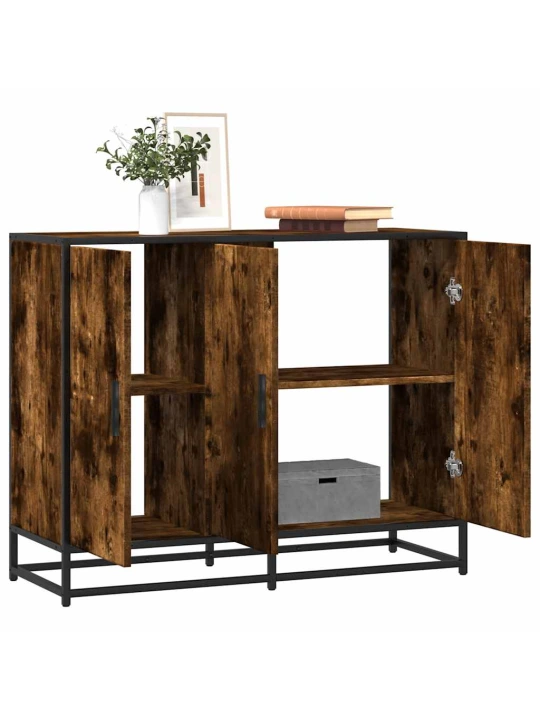 Příborník kouřový dub 94x35x76 cm kompozitní dřevo