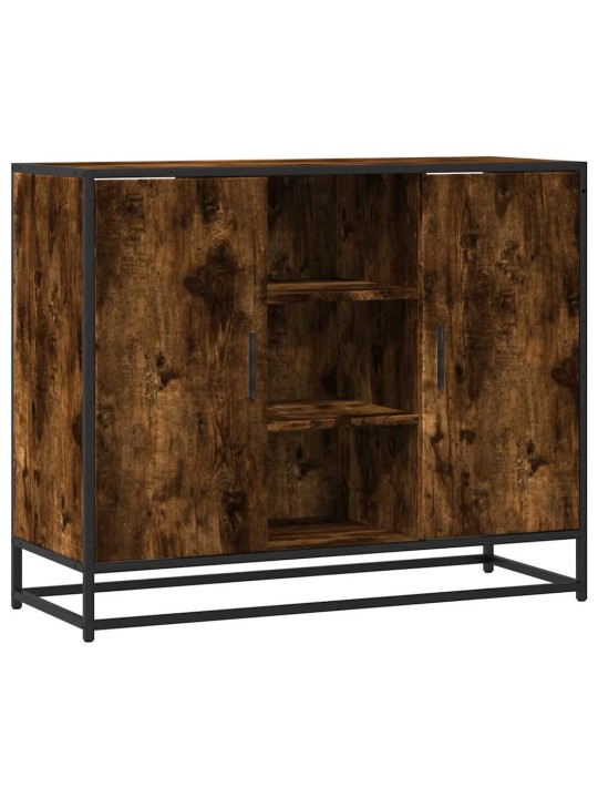 Příborník kouřový dub 92 x 35 x 76 cm kompozitní dřevo