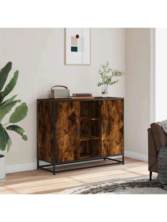 Příborník kouřový dub 92 x 35 x 76 cm kompozitní dřevo