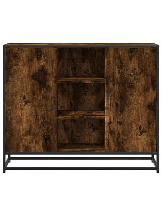 Příborník kouřový dub 92 x 35 x 76 cm kompozitní dřevo